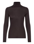 Lune Cable Knitted Metallic Sweater Tops Knitwear Jumpers Brown Malina