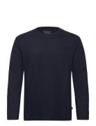 Basic Longsleeve Tops T-Langærmet Skjorte Navy Tom Tailor