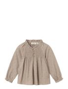 Nmfnuna Ls Shirt Lil Tops Blouses & Tunics Beige Lil'Atelier