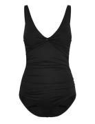 Panos Emporio Simi Solid Swimsuit Badedragt Badetøj Black Panos Empori...