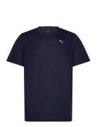 Performance Ss Tee M Sport T-Kortærmet Skjorte Navy PUMA