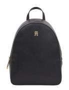 Th Monotype Backpack Rygsæk Taske Black Tommy Hilfiger