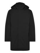 Technical Twill Parka Uldfrakke Frakke Black Calvin Klein