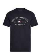 Nautical Arch Tee Tops T-Kortærmet Skjorte Black Tommy Hilfiger