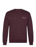 Wobbly Lee Sws Tops Sweatshirts & Hoodies Sweatshirts Burgundy Lee Jea...