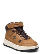 Rd18 Cord B Ps Mid Mid Cut Shoe High-top Sneakers Brown Champion