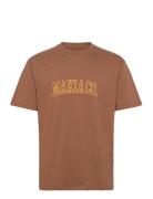 Nord T-Shirt Tops T-Kortærmet Skjorte Brown Makia