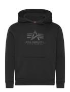 Basic Hoody Carbon Tops Sweatshirts & Hoodies Hoodies Black Alpha Indu...