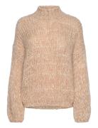 Kimber Knit Tops Knitwear Jumpers Beige Noella