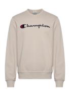 Crewneck Sweatshirt Tops Sweatshirts & Hoodies Sweatshirts Beige Champ...