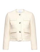 Pocket Tweed Jacket Outerwear Jackets Light-summer Jacket White Mango