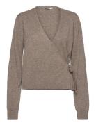 Larisa-M Tops Knitwear Cardigans Brown MbyM