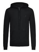 Mode Merino Zip Hood Tops Sweatshirts & Hoodies Hoodies Black AllSaint...