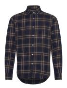 Ned Checked Shirt Tops Shirts Casual Navy Sebago
