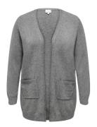 Caresly L/S Open Cardigan Knt Noos Tops Knitwear Cardigans Grey ONLY C...