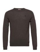 Merino Ck Designers Knitwear Round Necks Brown Morris