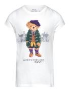 Polo Bear Cotton Jersey Tee Tops T-Kortærmet Skjorte White Ralph Laure...