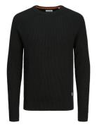 Jjpannel Knit Crew Neck Aw24 Tops Knitwear Round Necks Black Jack & J ...