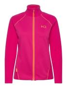 Kari F/Z Fleece Sport Sweatshirts & Hoodies Fleeces & Midlayers Pink K...