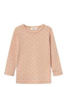 Nmfnava Ls Wool Top Lil Tops T-shirts Long-sleeved T-Skjorte Orange Li...