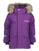 Bjärven Kids Parka 3 Parka Jakke Purple Didriksons