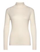 Anem Sbbbatildas Knit Tops Knitwear Turtleneck Cream Bruuns Bazaar