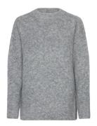 Filine Knit Top Tops Knitwear Jumpers Grey NORR