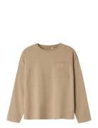 Nkmvebbe Ls Rlx Top Tops Sweatshirts & Hoodies Sweatshirts Beige Name ...