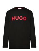 Long Sleeve T-Shirt Tops T-shirts Long-sleeved T-Skjorte Black Hugo Ki...