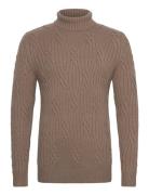 Maroll Pattern Tops Knitwear Turtlenecks Brown Matinique