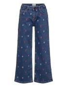 Tnlovina Wide Jeans Bottoms Jeans Wide Jeans Blue The New