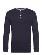 Solid Gradad W Contrast Fabric L/S Tops T-Langærmet Skjorte Blue Lindb...