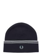 Twin Tipped M Wool Beanie Accessories Headwear Beanies Navy Fred Perry