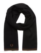 Twin Tipped M Wool Scarf Accessories Scarves Winter Scarves Black Fred...