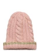 Horizon Knit Hat Accessories Headwear Hats Beanie Pink En Fant