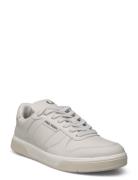 B300 Textured Leather Low-top Sneakers Cream Fred Perry