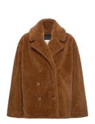 Fanniegz Oz Jacket Outerwear Faux Fur Brown Gestuz