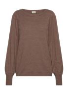 Frmelani Pu 3 Tops Knitwear Jumpers Brown Fransa