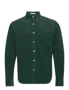 Reg Ut Corduroy Shirt Tops Shirts Casual Khaki Green GANT