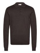 Long Sleeve Knitted Poloshirt Tops Knitwear Long Sleeve Knitted Polos ...