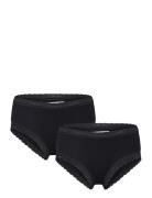 Organic Hipster 2-Pack Night & Underwear Underwear Panties Black Rosem...