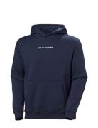 Cotton Fleece Hoodie Tops Sweatshirts & Hoodies Hoodies Navy Helly Han...