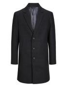 Jjeharrison Wool Coat Sn Uldfrakke Frakke Black Jack & J S