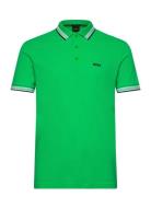 Paddy Sport Polos Short-sleeved Green BOSS