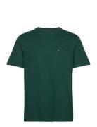 Essential Solid Pocket Tee Tops T-Kortærmet Skjorte Green Tommy Hilfig...