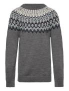 Fair Isle Sweater Tops Knitwear Pullovers Grey FUB