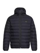 Hooded Insulated Jacket Foret Jakke Navy Fred Perry