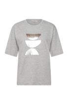 Colleniw Tshirt Tops T-shirts & Tops Short-sleeved Grey InWear