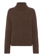 Mmaidy Thora Rollneck Knit Tops Knitwear Turtleneck Brown MOS MOSH