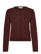 Cardigans Long Sleeve Tops Knitwear Cardigans Burgundy Marc O'Polo